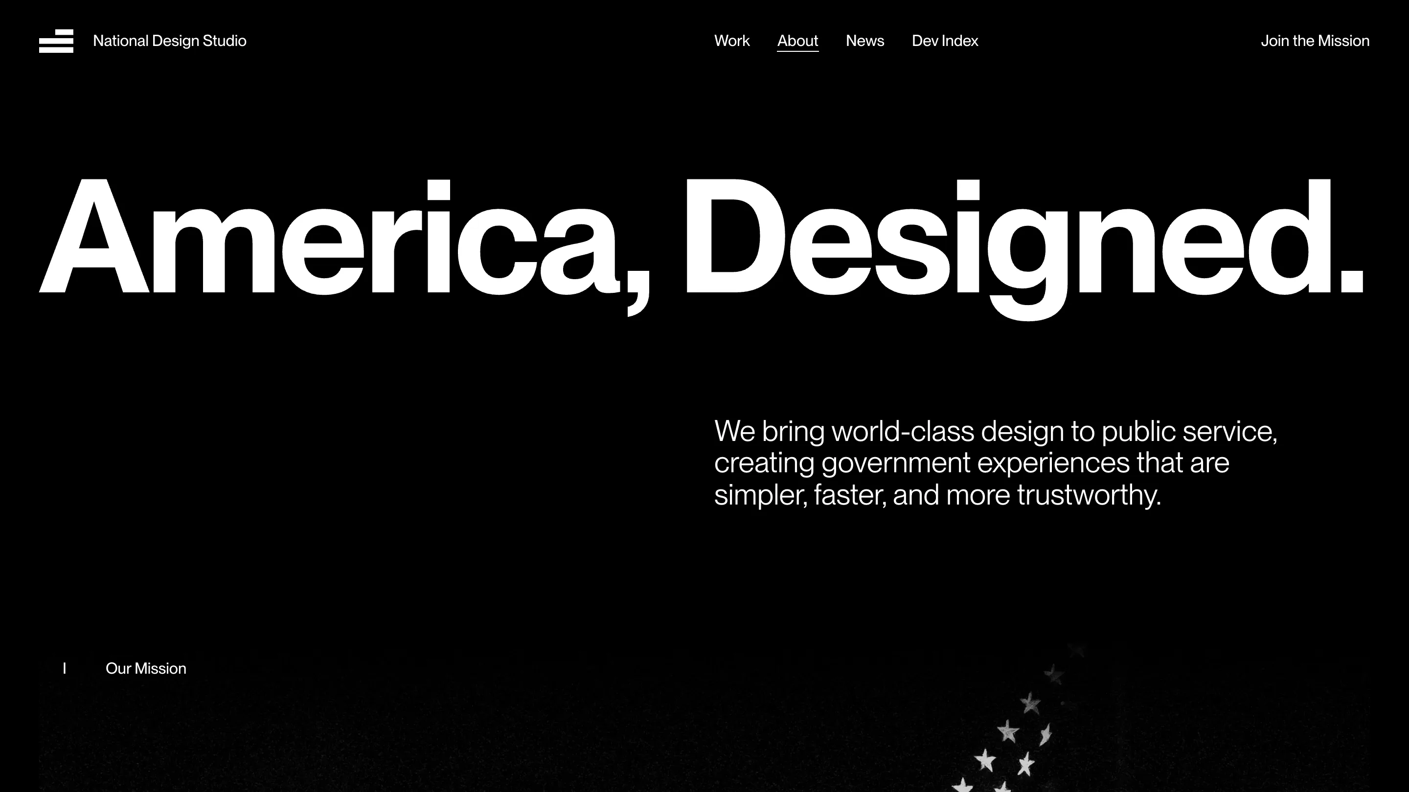 The National Design Studio's about page, naming Joe Gebbia as Chief Design Officer